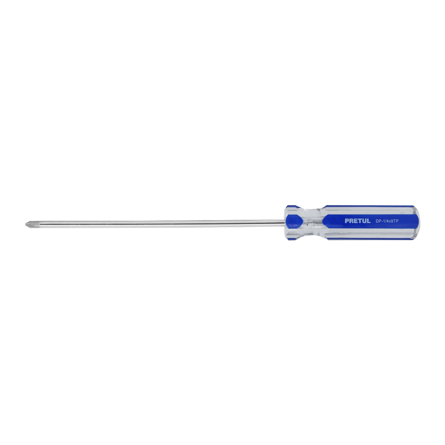 Cross Screwdriver 1/4 x 8" PVC Handle, PRETUL