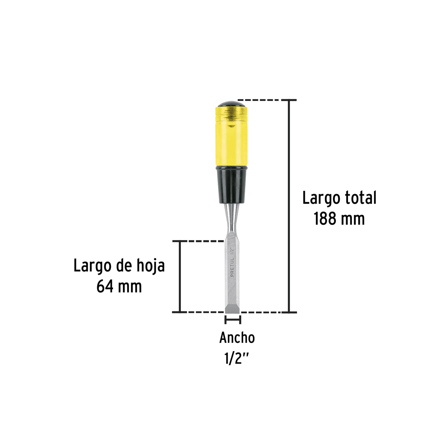 Chisel", 1/2" PRETUL