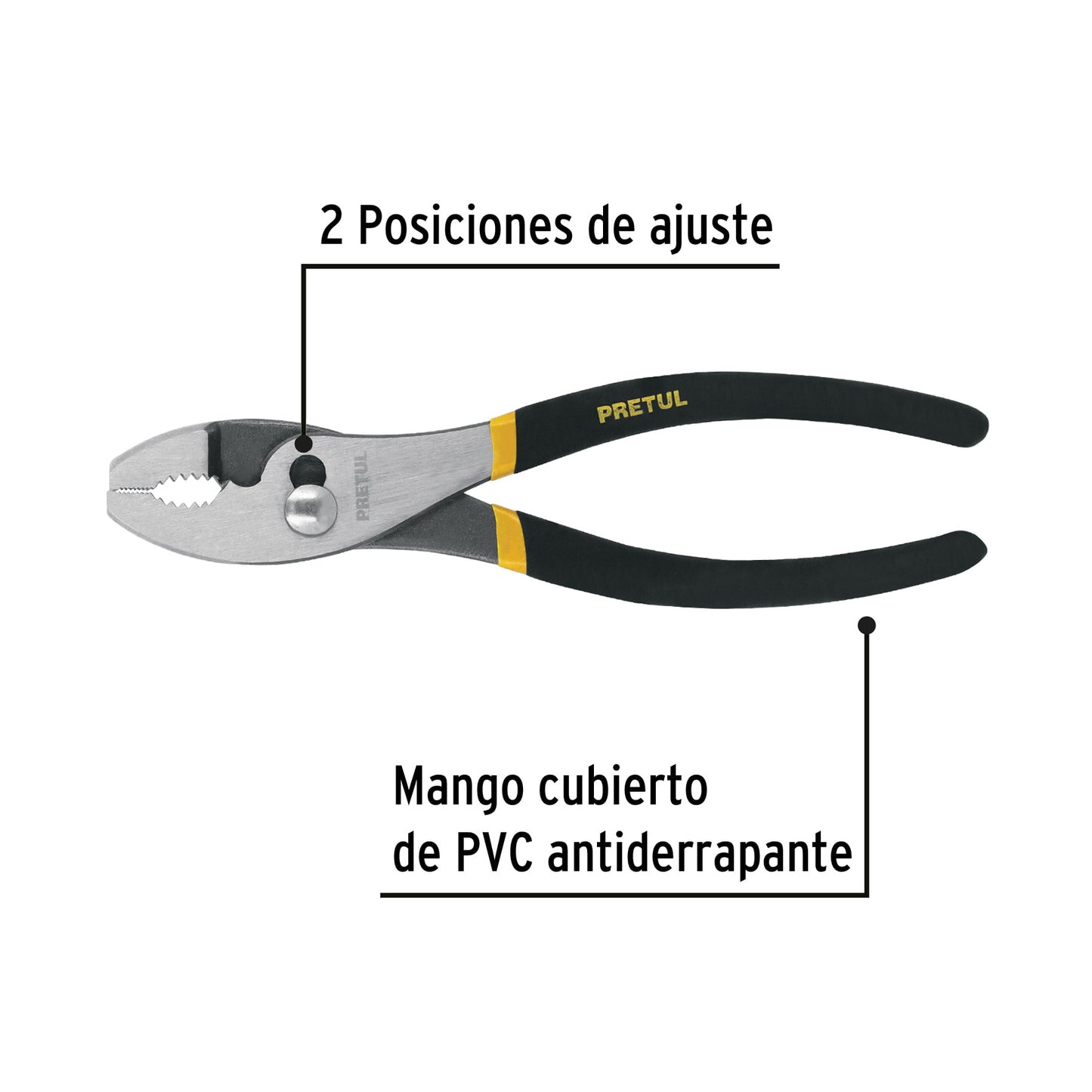 Driver Clamp 8" PVC Handle, PRETUL