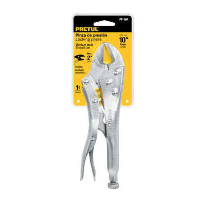 Straight Jaw Locking Pliers, 10"  PRETUL