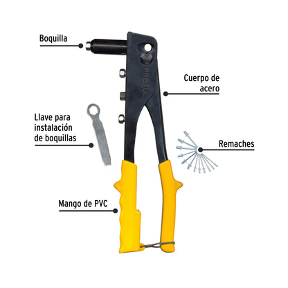 Riveter With Rivets, 10" PRETUL