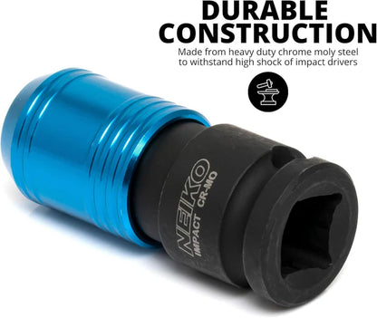 Impact Wrench Adapter – 3/8” Drive to 1/4” Hex, Quick Release