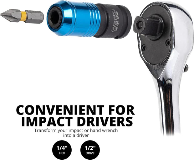 Impact Wrench Adapter – 3/8” Drive to 1/4” Hex, Quick Release