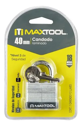 Laminated Padlock MAXTOOL 40 mm MXT