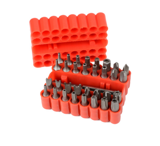 SECURITY BIT 1/4'' 33 PC ATE
