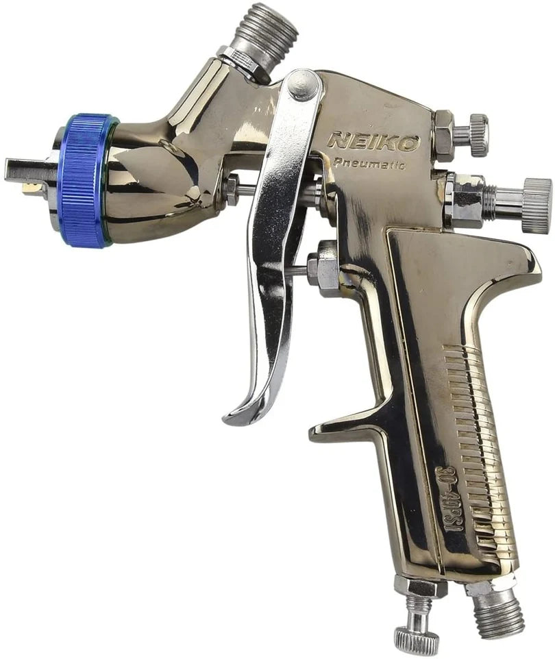 HVLP Gravity-Feed Spray Gun — 1.3 mm Nozzle, 600 cc Cup, Air Gauge