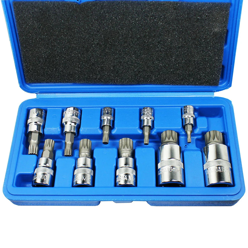 Tampered Triple Square Spline Bit Socket 12 Points