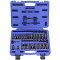 Deep & Shallow Socket Set SAE/Metric Extension Bar 53pc 1/4"dr