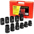 Deep Socket Set Truck Wheel 1"dr Impact 11pc Metric SAE Cr-Mo