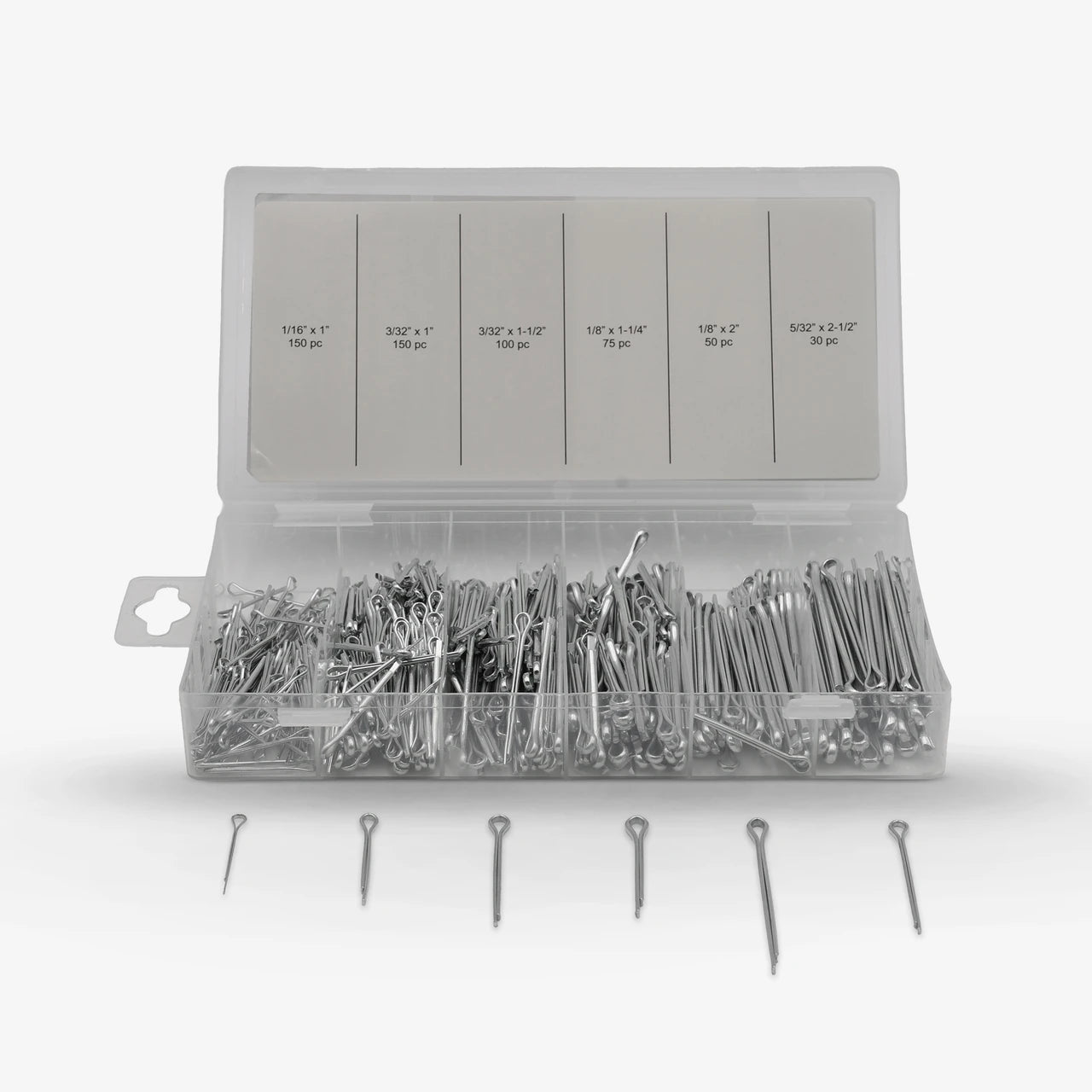 Cotter Pin Assortment 555 Pc. Grip