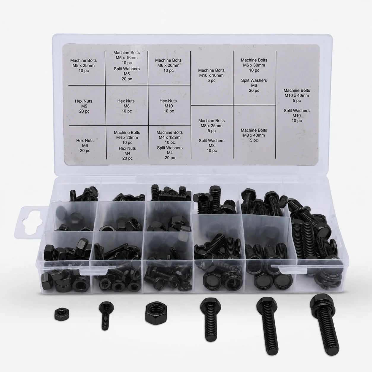 Nut &amp; Bolt Assortment MM 240 Pc. Grip