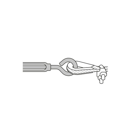 Zinc Turnbuckle 3/16" Eye-Hook, FIERO