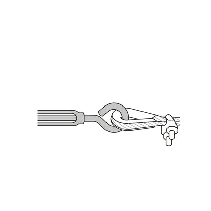 Zinc Turnbuckle 5/16" Eye-Hook, FIERO