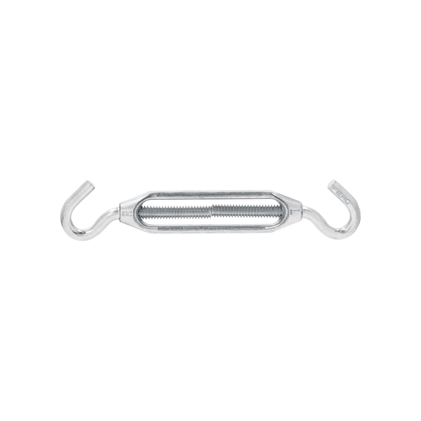 Zinc Turnbuckle 1/4" Hook-To-Hook, FIERO