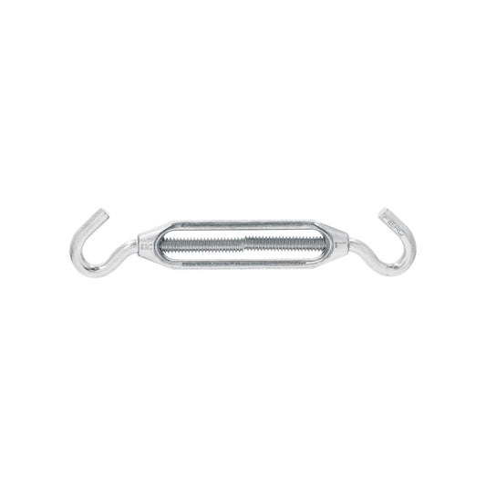 Zinc Turnbuckle 1/4" Hook-To-Hook, FIERO