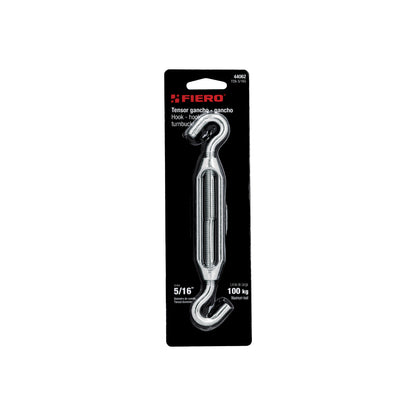Zinc Turnbuckle 5/16" Hook-to-Hook, FIERO