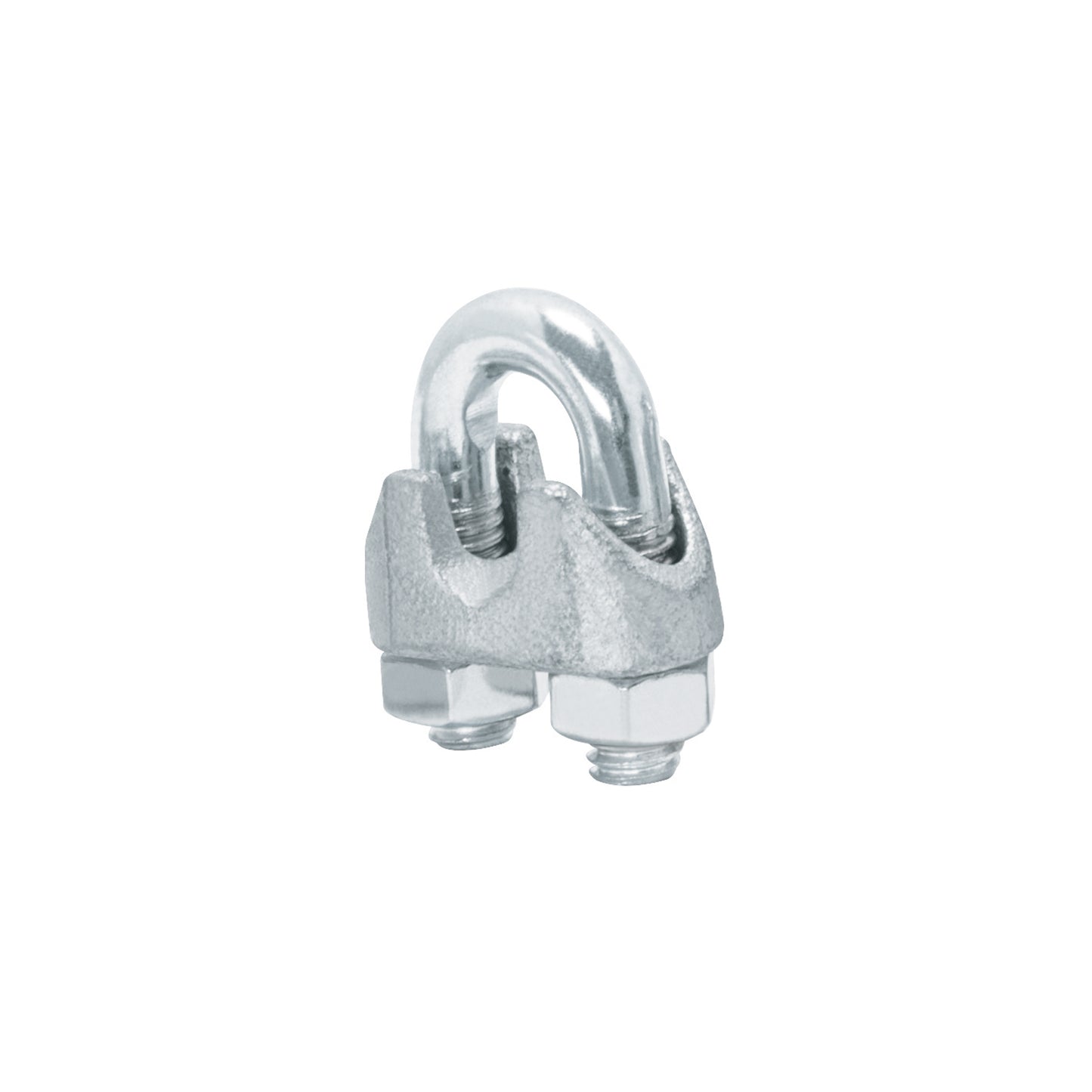 Blister Pack With 2 Iron Cable Clamps (Clamps) For 1/4" Cable, FIERO