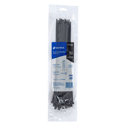 Plastic Cable Ties Bag of 50 Black