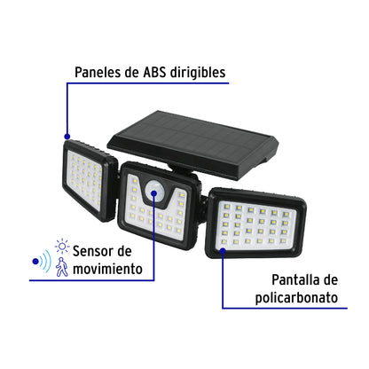 Solar LED Light with Motion Sensor, 7W 65000K VOLTECK