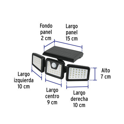 Solar LED Light with Motion Sensor, 7W 65000K VOLTECK