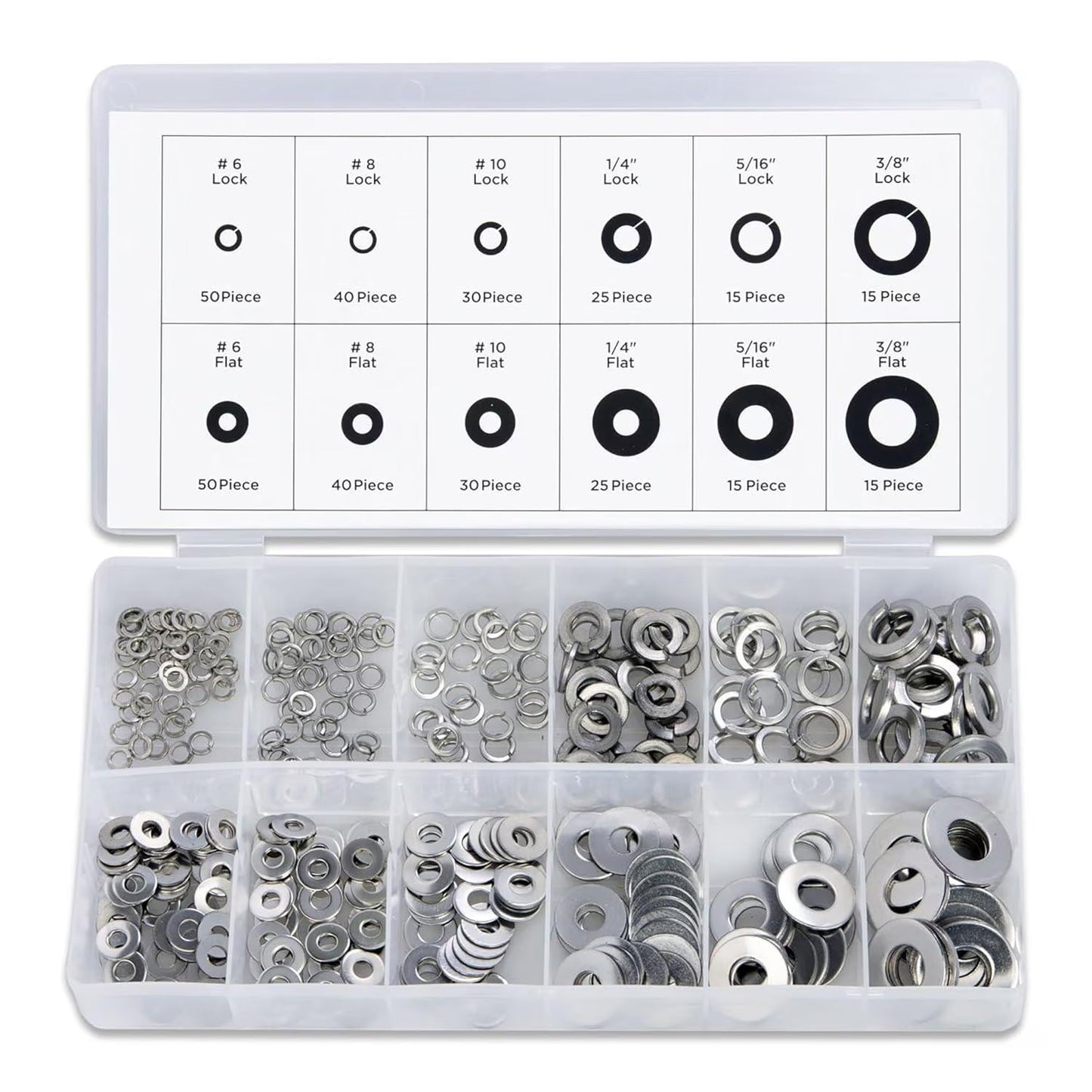 Stainless Steel Lock and Flat Washer