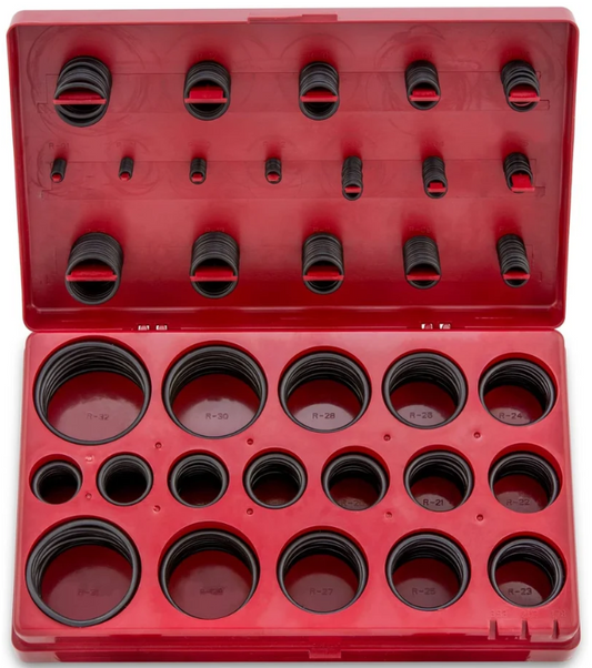 O-Rings, 32 SAE Sizes, 407-Piece Kit