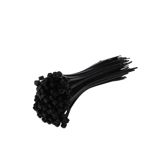 4" Light Duty Black Cable Tie Set 100 Pc. Grip