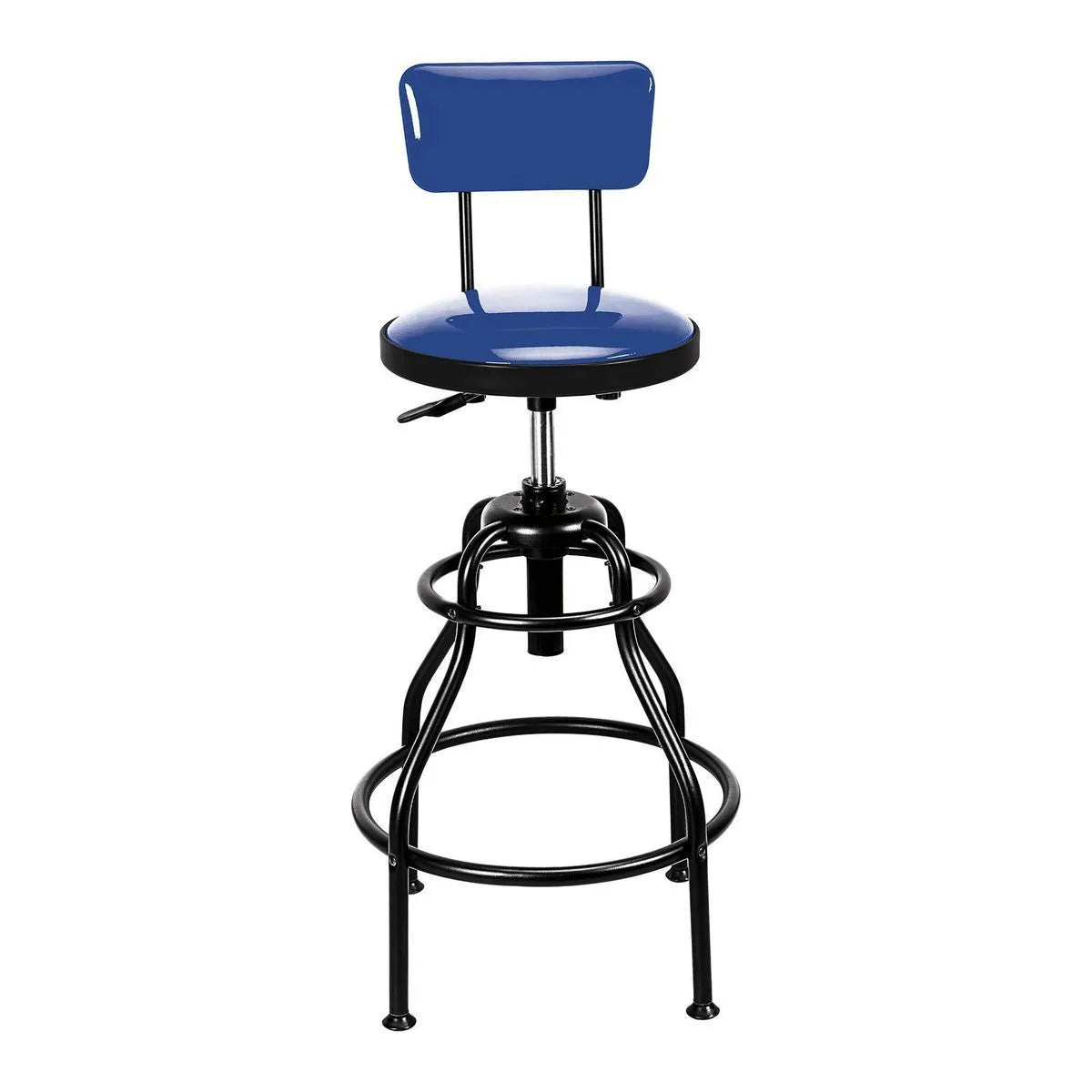 Adjustable Shop Stool with Backrest