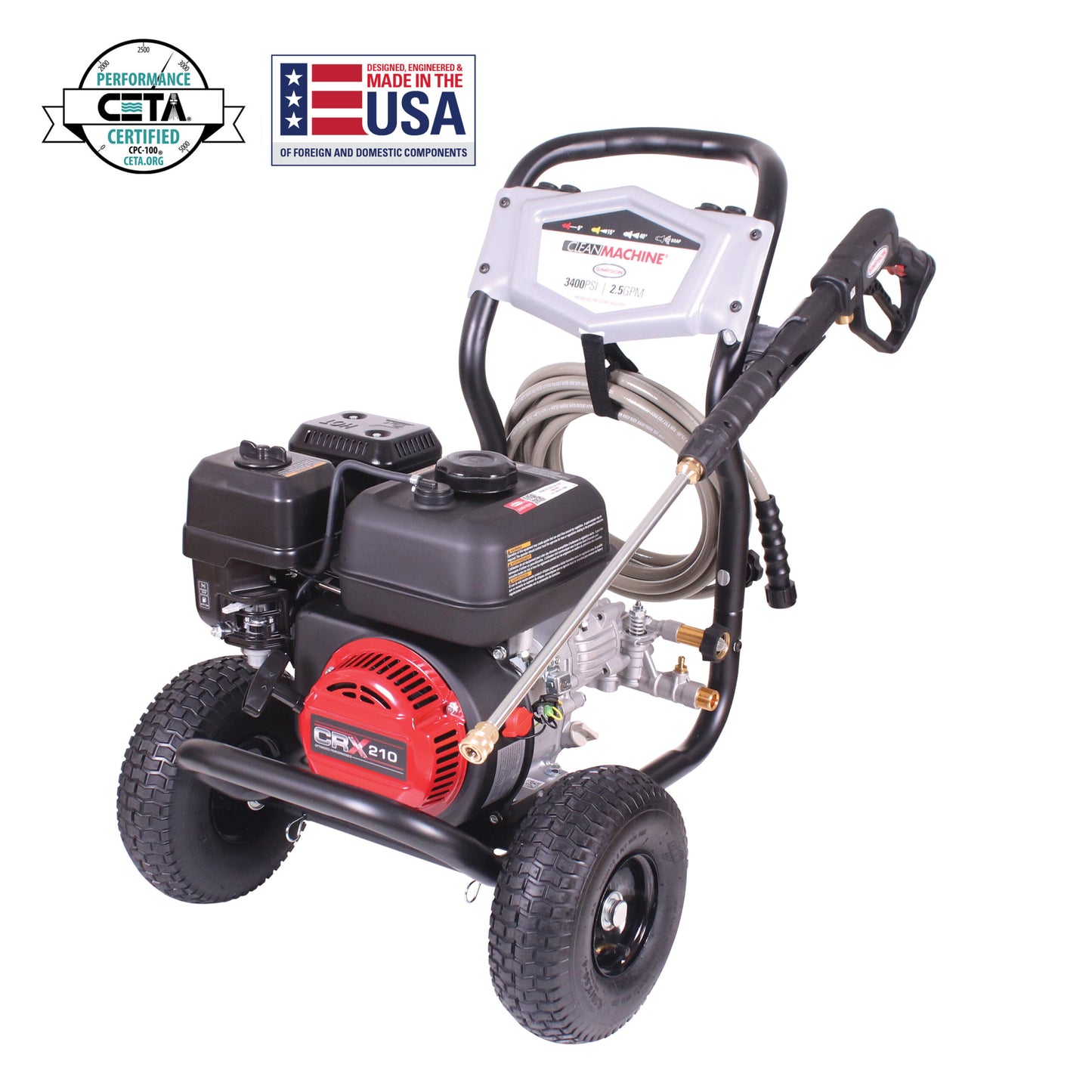 Pressure Washer Clean Machine , 3,400PSI 2.5 GPM