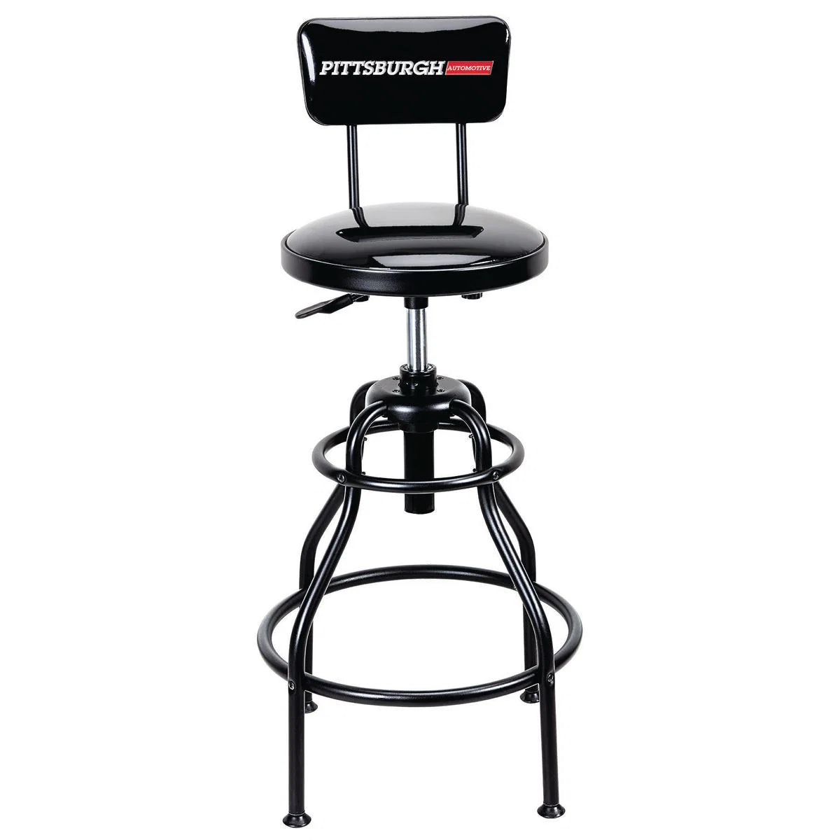 Adjustable Shop Stool with Backrest