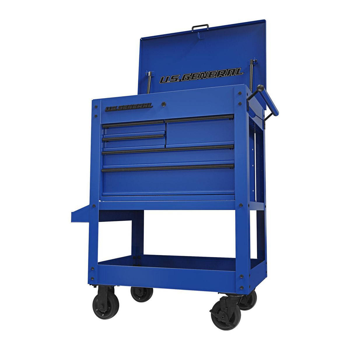5-Drawer Mechanics Cart, Slate 30 in, U.S. GENERA