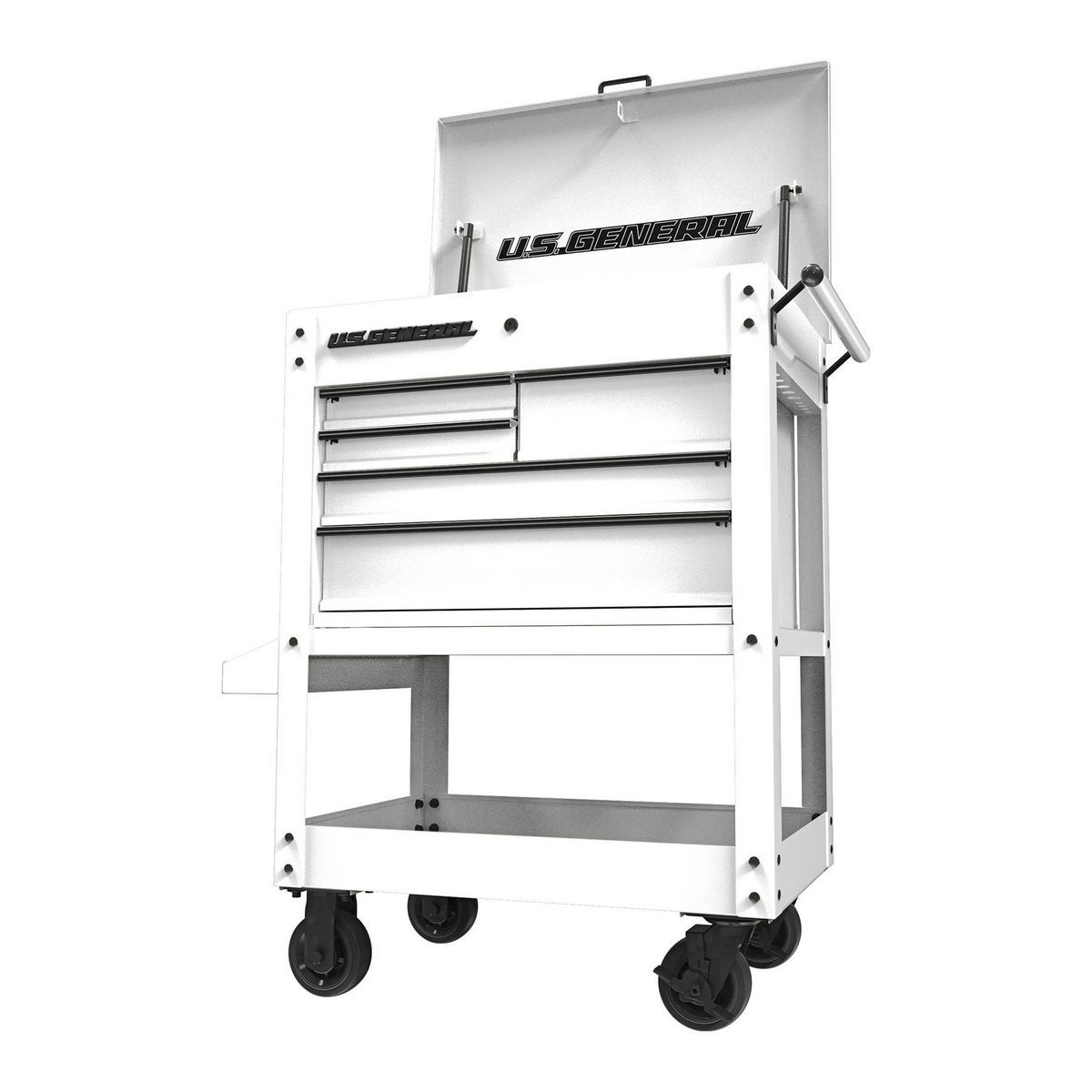 5-Drawer Mechanics Cart, Slate 30 in, U.S. GENERA