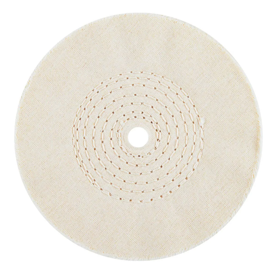 6 in. Spiral and Loose Cotton Buffing Wheels, 2-Piece