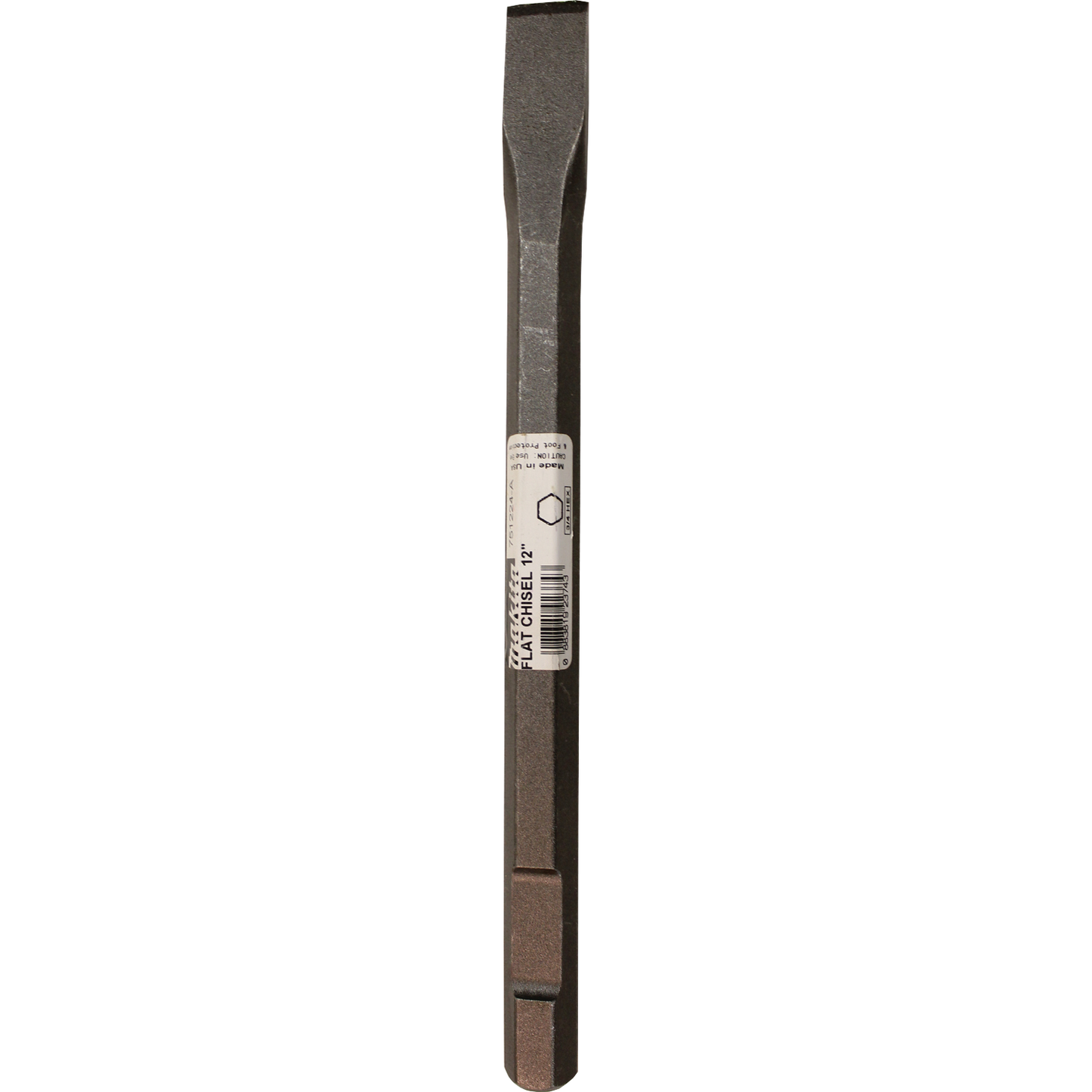 Flat Chisel, 1" x 12"  3/4" Hex
