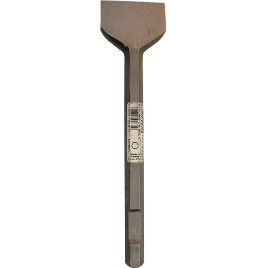 Scaling Chisel, 3" x 12"- 3/4" Hex