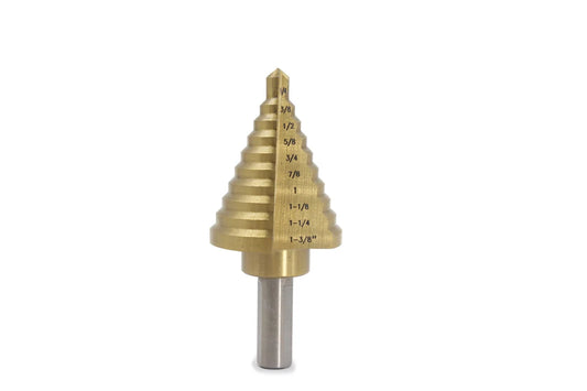 Step Drll Bit 1/4"- 1-3/8"