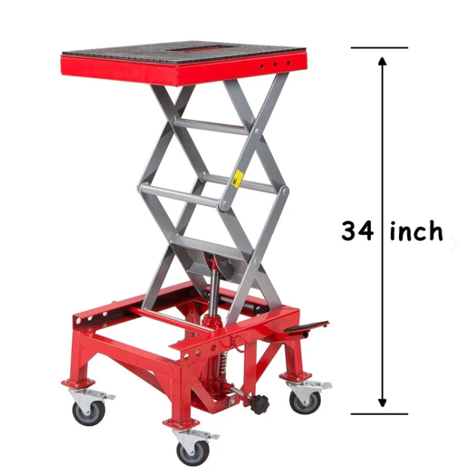 Motorcycle Dirt Bike ATV Scissor Jack Lifts Hoist Mini Crank 300lb