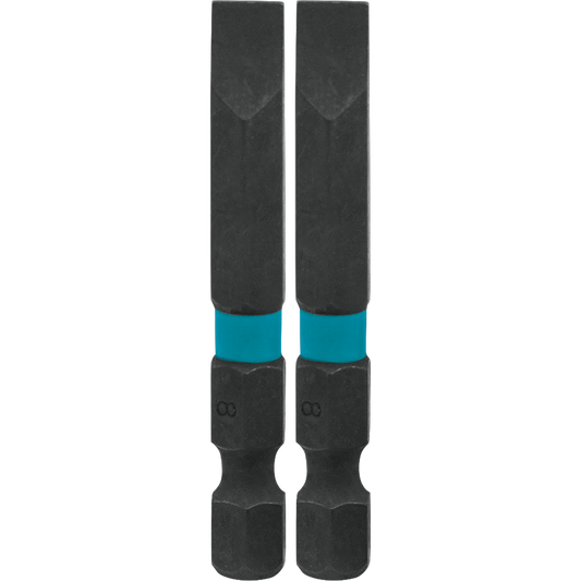 Slotted 8# 2″ Power Bit, 2/Pcs ImpactX™ Makita