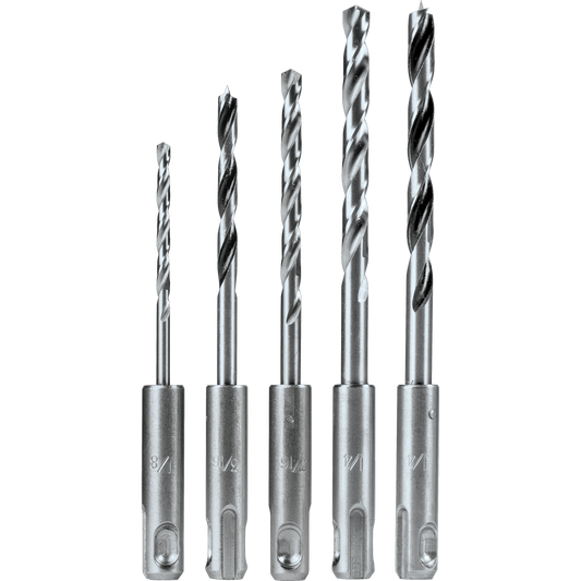 Drill Bit Set, Metal, Wood 5 Pc. Assorted SDS‑PLUS Makita