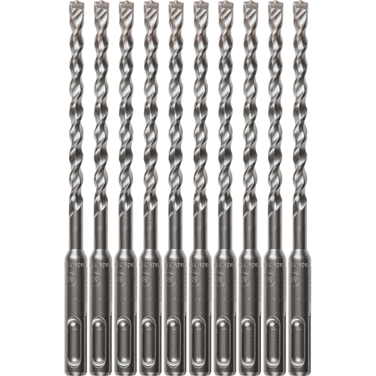 Bit, 2‑Cutter, 1/4" x 6" SDS‑PLUS  10/Pcs