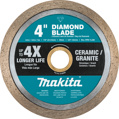 Diamond Blade, Continuous Rim, General Purpose 4" Makita