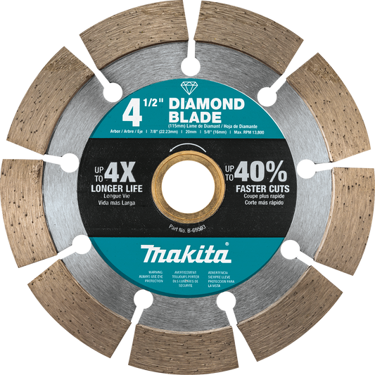 Diamond Blade, 4-1/2" Segmented, General Purpose Makita