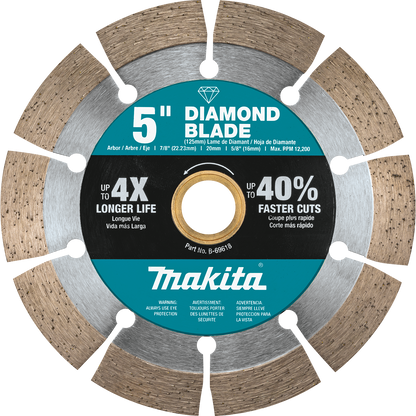 Diamond Blade, 5" Segmented, General Purpose Makita