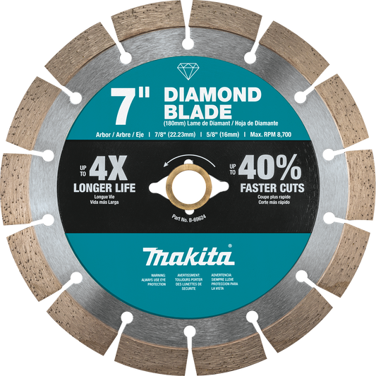 Diamond Blade, 7" Segmented, General Purpose Makita