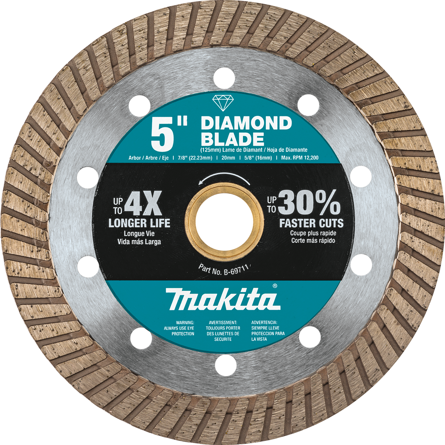 Diamond Blade, 5" Turbo, General Purpose Makita