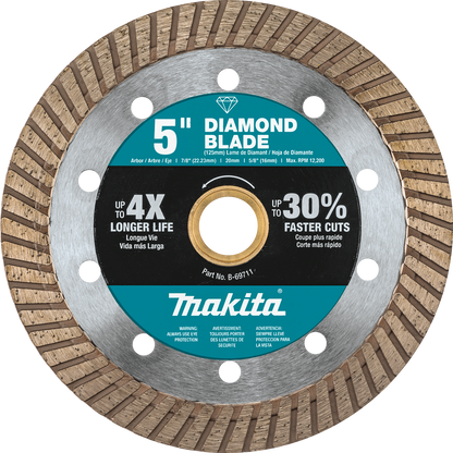 Diamond Blade, 5" Turbo, General Purpose Makita
