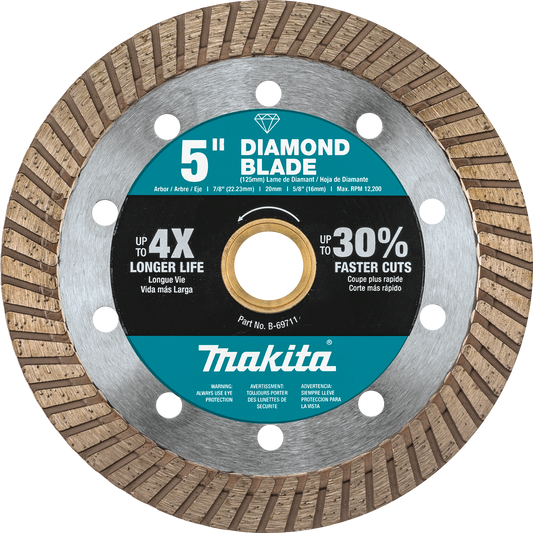 Diamond Blade, 5" Turbo, General Purpose Makita