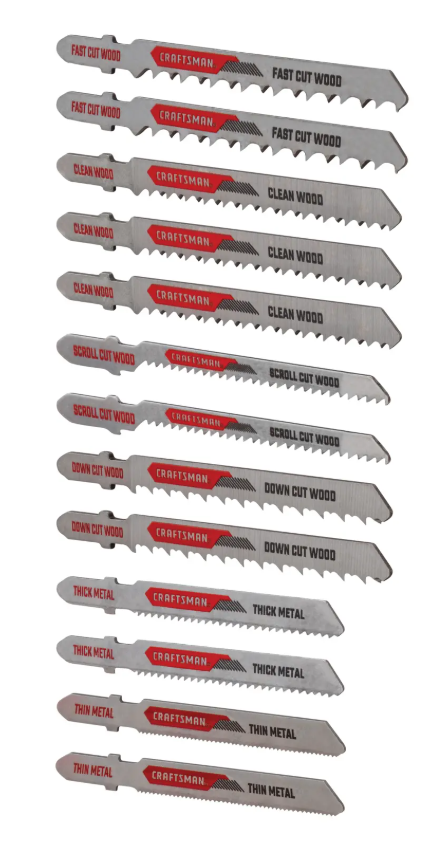 T- Shank Jig Saw Set 13 pc. Craftsman