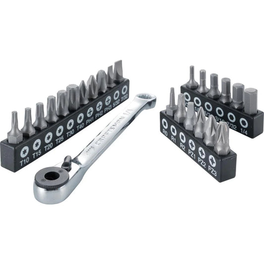 24 -Piece 1/4-in Drive Set Hex Bit Driver Socket Set CRAFTSMAN
