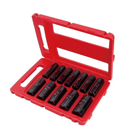 Set 12 PC. Metric Impact Deep Socket DR. 1/2" Craftsman